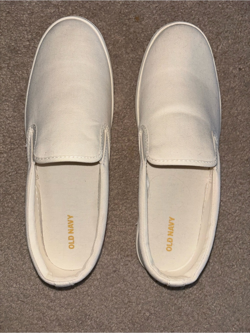 Old Navy Women’s Slip-On Canvas Sneakers in Off-White